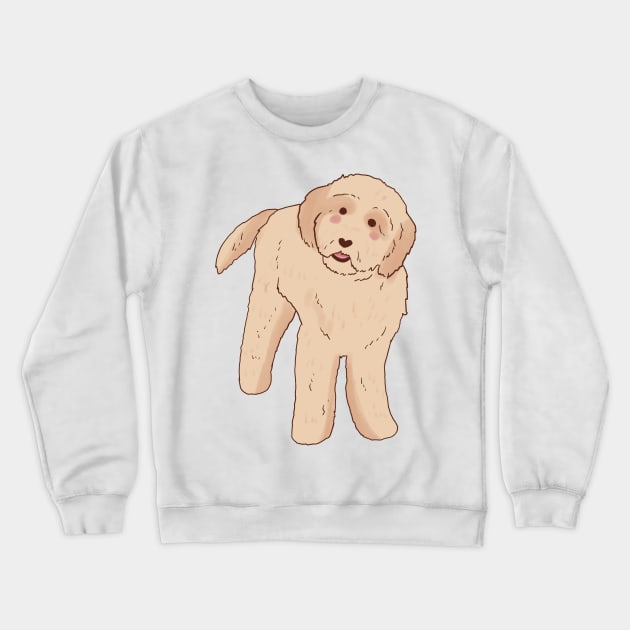 Cartoon Golden Doodle Crewneck Sweatshirt by Mayarart